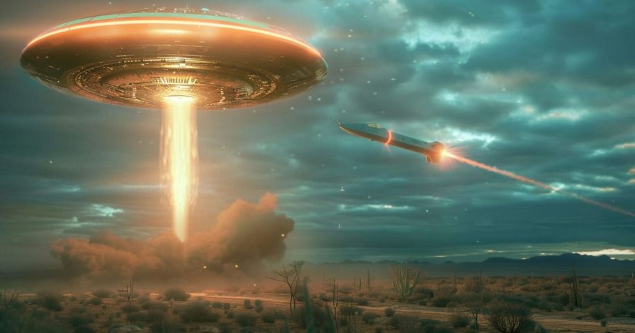 UFO od ktoreho sa odrazila raketa