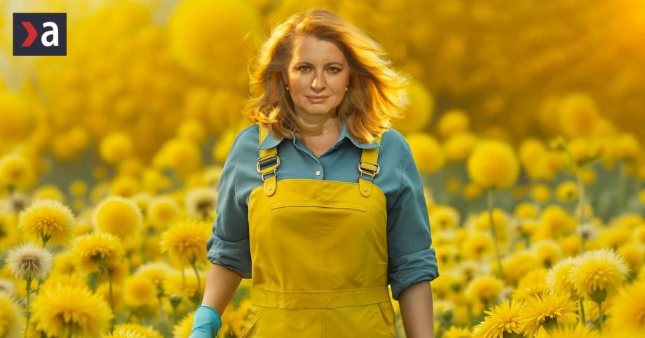 Zuzana Caputova ako zahradnicka Nova fotograficka vizia