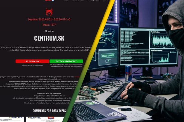 Slovenskemu serveru udajne unikli gigabyty dat prevadzkovatel uspesny utok popiera