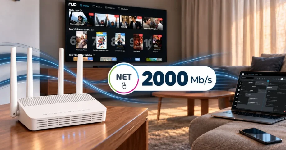 Internet s rýchlosťou 2000 Mb/s: Rozdiel pocítite pri sťahovaní aj streame